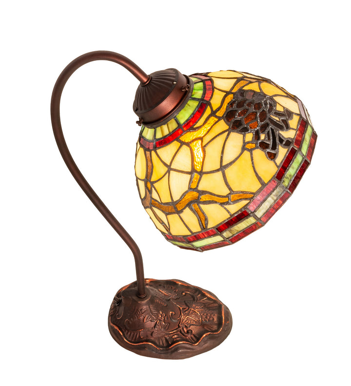 Meyda Tiffany Lighting 247825 Pinecone One Light Desk Lamp Lamp Bronze / Dark