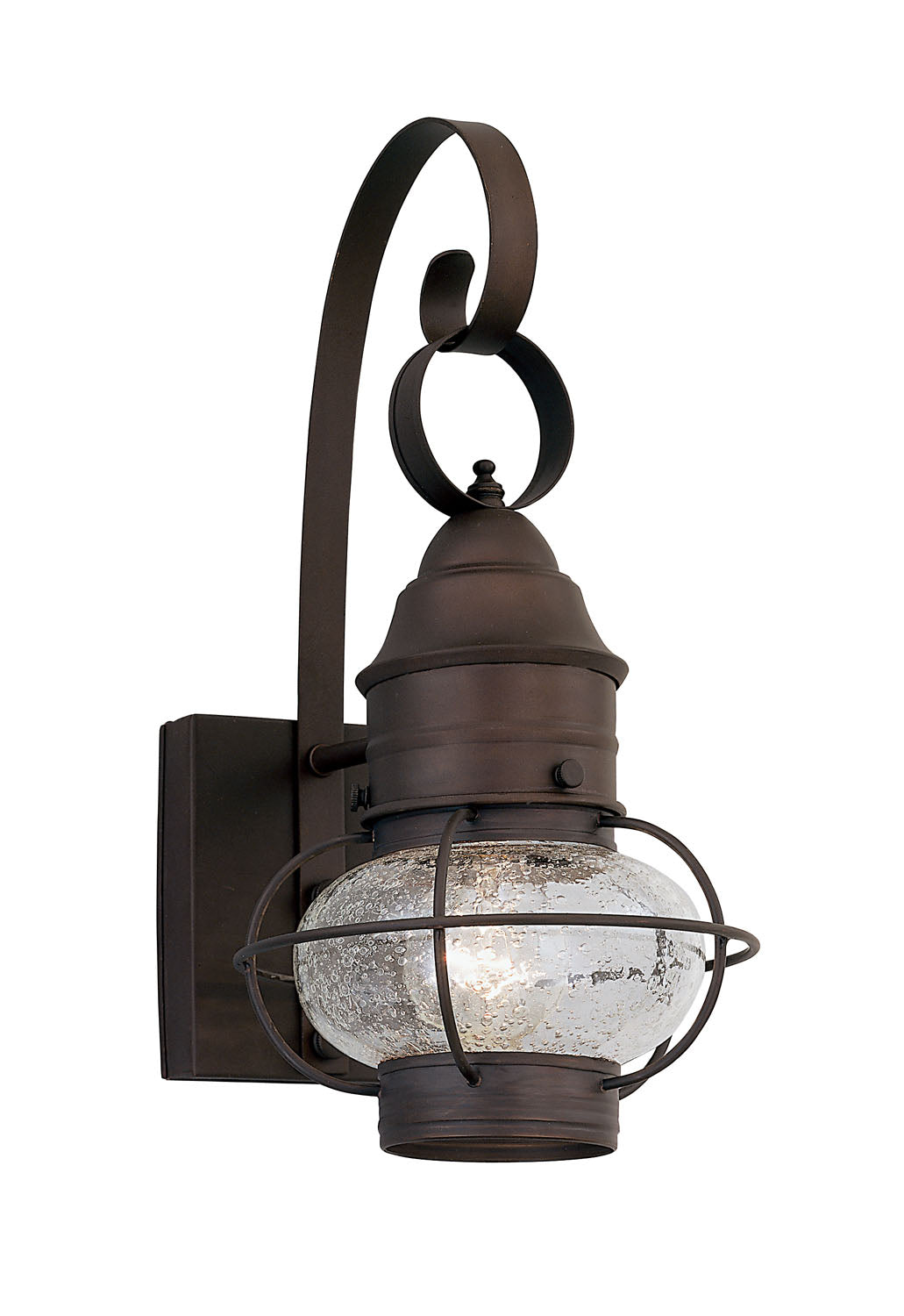 Designers Fountain 1761-RT Nantucket One Light Wall Lantern Outdoor Bronze / Dark