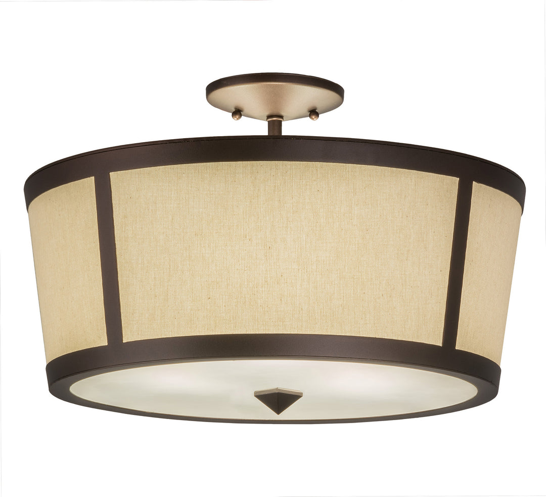 Meyda Tiffany Cilindro 248167 Ceiling Light - Mahogany Bronze