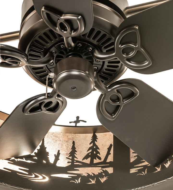 Meyda Tiffany Tall Pines 248834 Ceiling Fan - Oil Rubbed Bronze