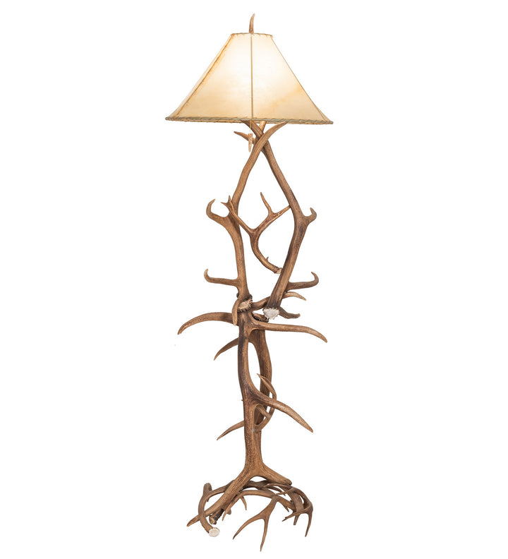 Meyda Tiffany Lighting 249118 Antlers One Light Floor Lamp Lamp Bronze / Dark