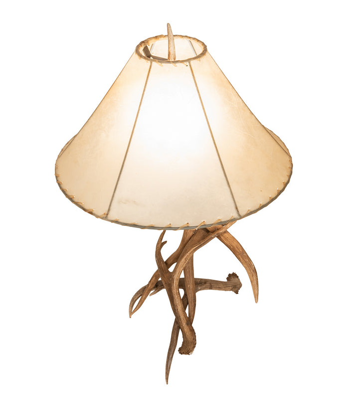 Meyda Tiffany Lighting 249163 Antlers One Light Table Lamp Lamp Bronze / Dark
