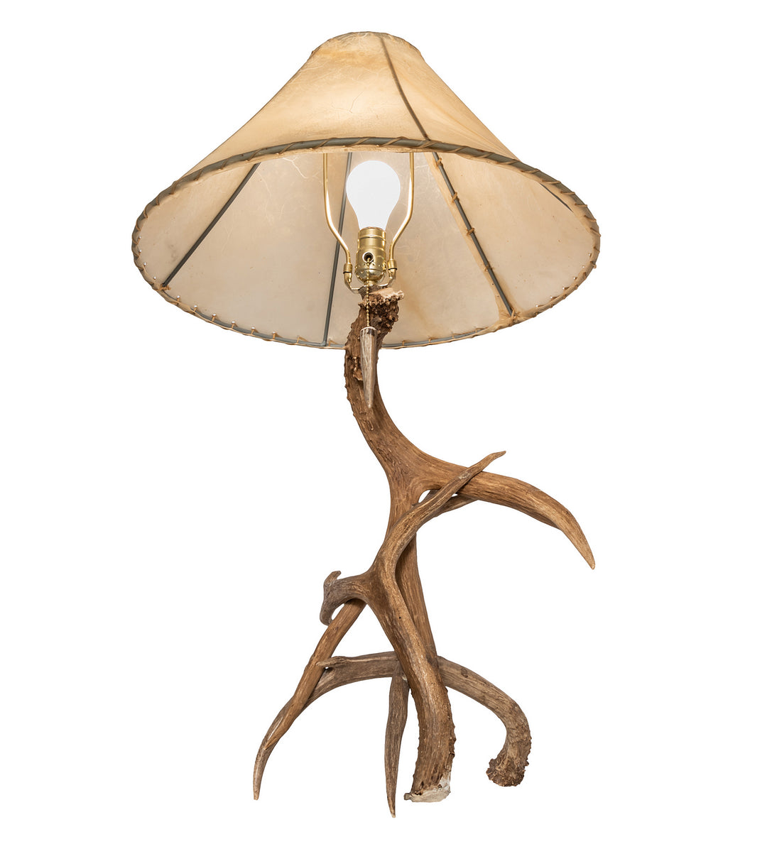 Meyda Tiffany Lighting 249163 Antlers One Light Table Lamp Lamp Bronze / Dark