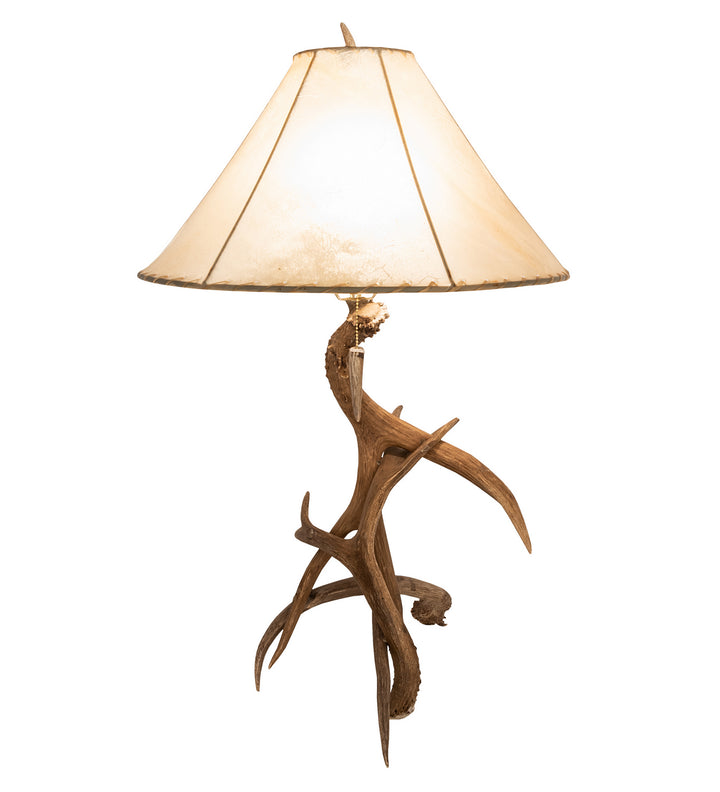 Meyda Tiffany Lighting 249163 Antlers One Light Table Lamp Lamp Bronze / Dark