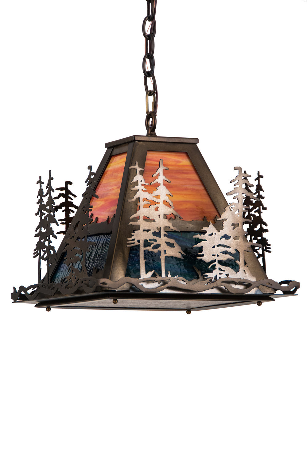 Meyda Tiffany Tall Pines 249612 Pendant Light - Antique Copper