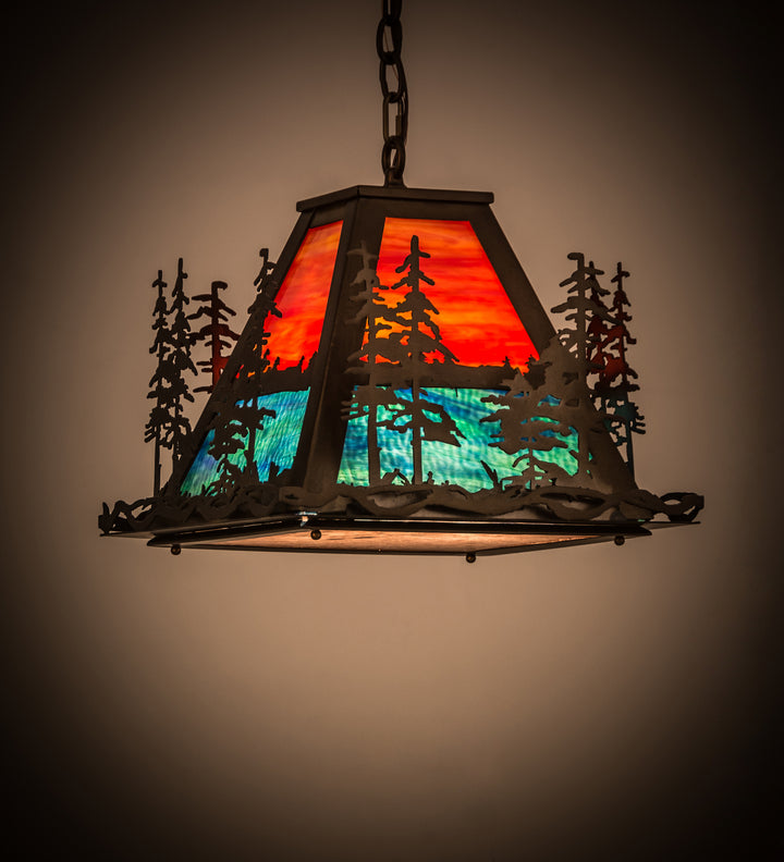 Meyda Tiffany Tall Pines 249612 Pendant Light - Antique Copper