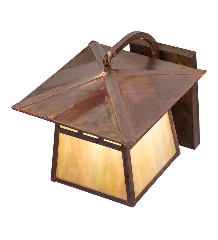 Meyda Tiffany Lighting 54786 Stillwater One Light Wall Sconce Outdoor Bronze / Dark