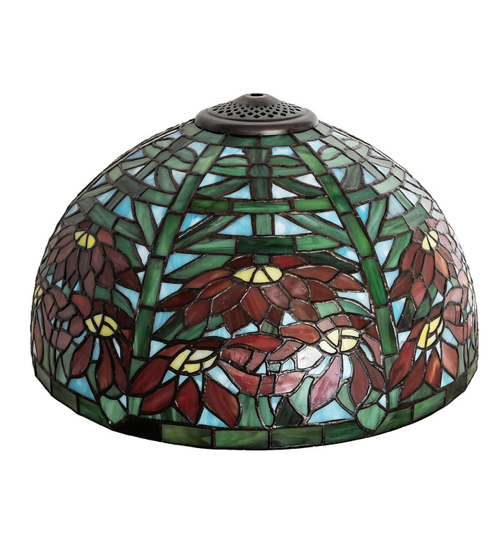 Meyda Tiffany Lighting 65894 Poinsettia Shade Lamp Shade Multicolored