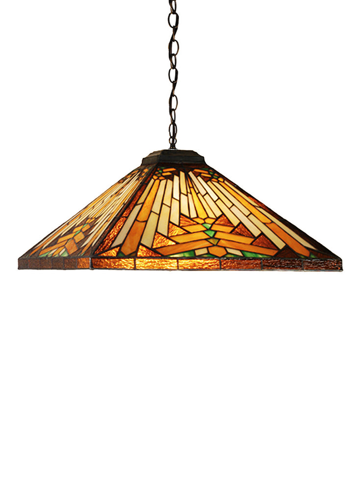 Meyda Tiffany Nuevo Mission 69419 Pendant Light - Mahogany Bronze