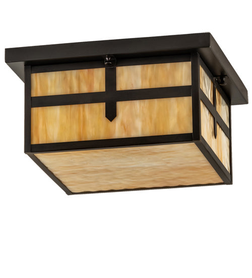 Meyda Tiffany Hyde Park 87525 Ceiling Light - Craftsman Brown