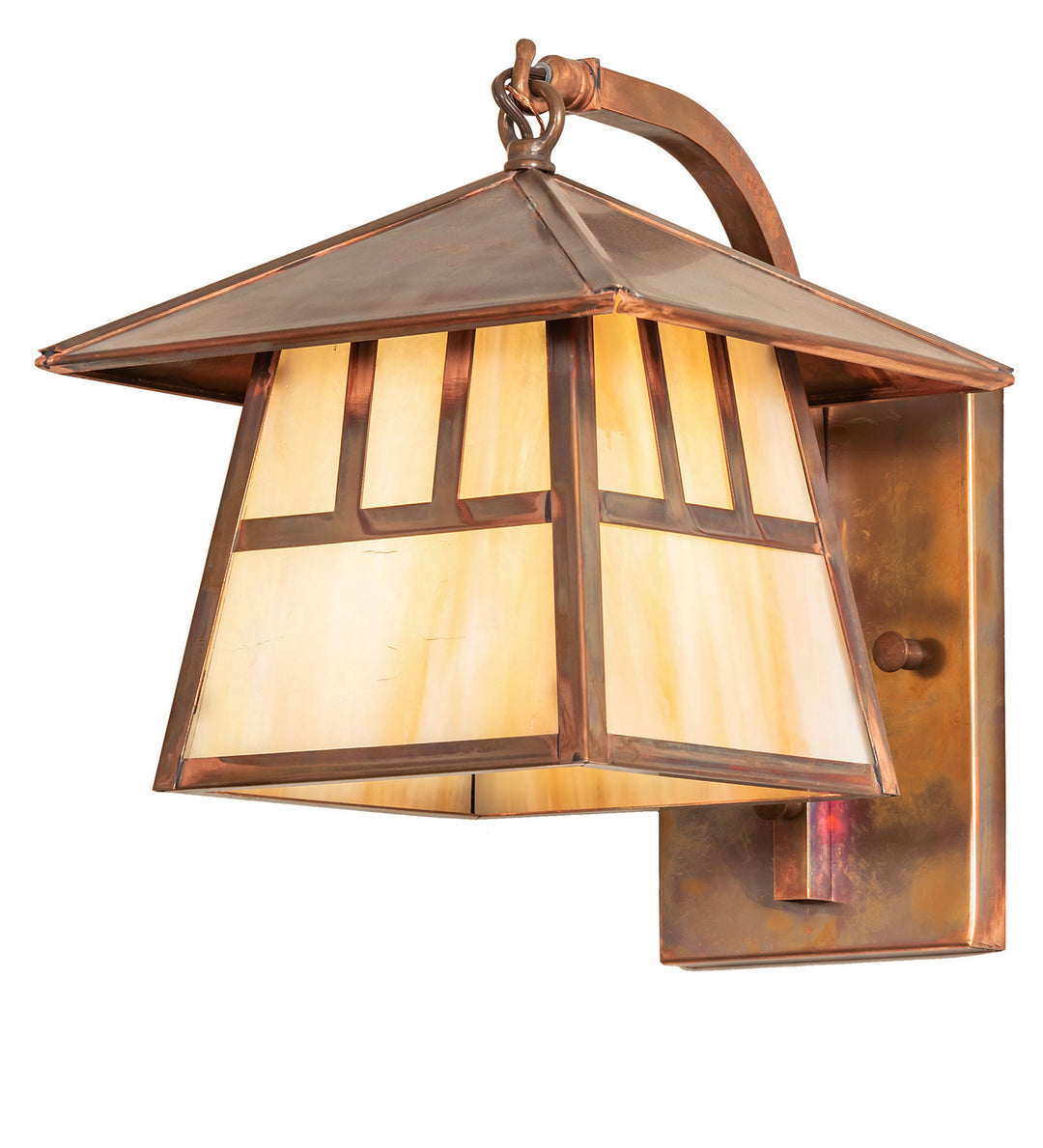 Meyda Tiffany Lighting 91596 Stillwater One Light Wall Sconce Outdoor Bronze / Dark