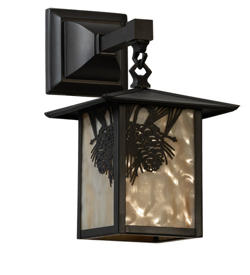 Meyda Tiffany Lighting 96567 Seneca One Light Wall Sconce Outdoor Bronze / Dark