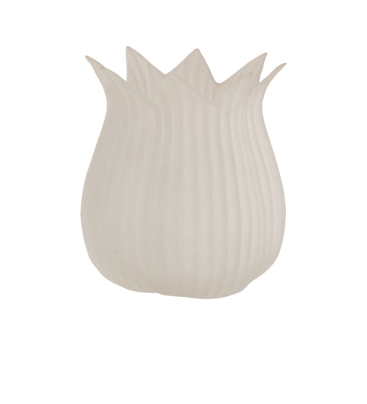 Meyda Tiffany Lighting 98386 Flame Shade Lamp Shade White