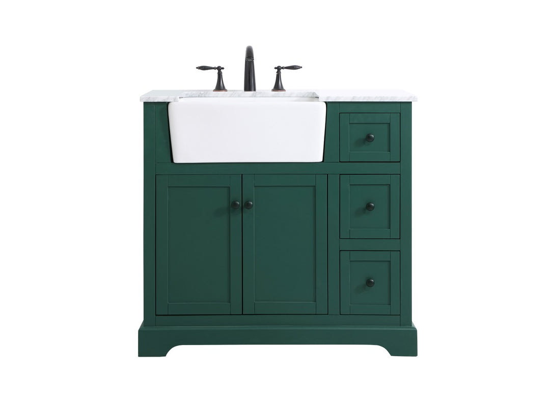 Elegant Lighting VF60236GN  Franklin Plumbing Green