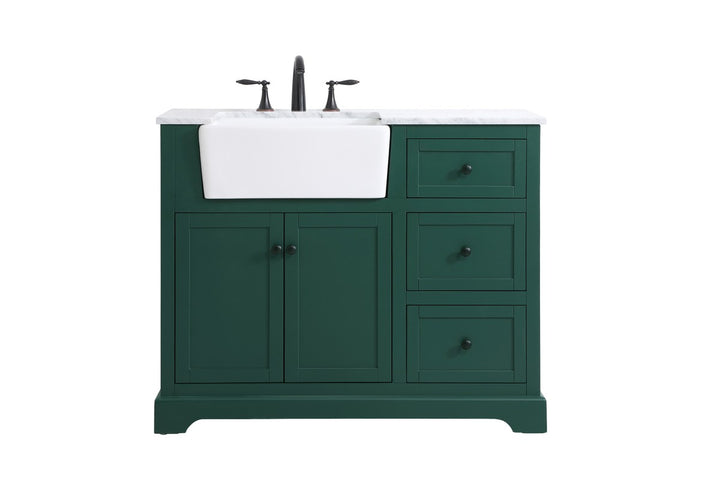 Elegant Lighting VF60242GN  Franklin Plumbing Green