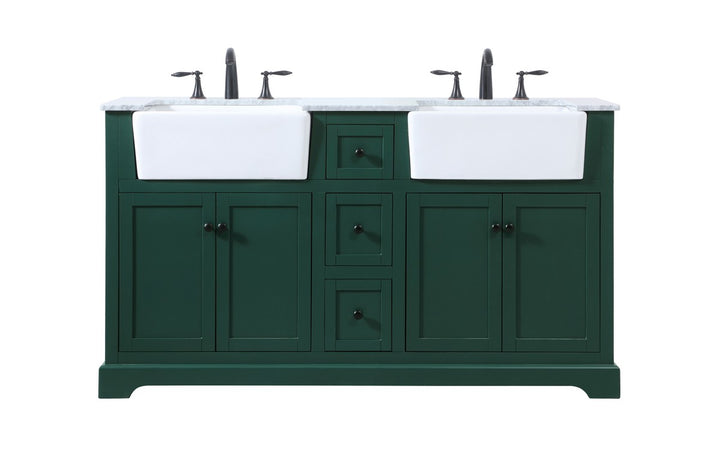 Elegant Lighting VF60260DGN  Franklin Plumbing Green