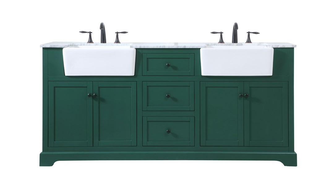 Elegant Lighting VF60272DGN  Franklin Plumbing Green