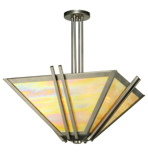 Meyda Tiffany Zeta 121241 Pendant Light - Pewter, Custom