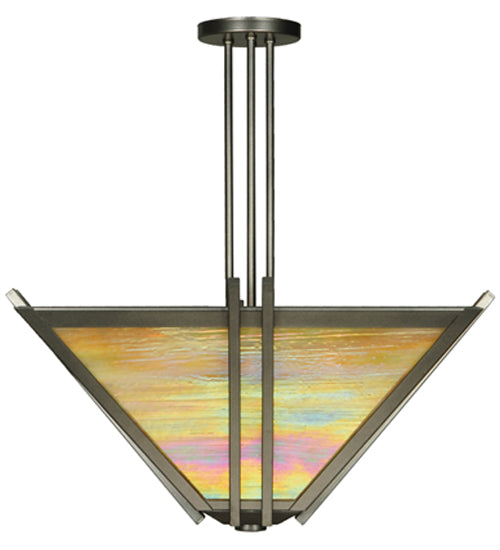 Meyda Tiffany Zeta 121241 Pendant Light - Pewter, Custom