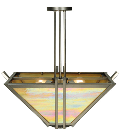 Meyda Tiffany Zeta 121241 Pendant Light - Pewter, Custom