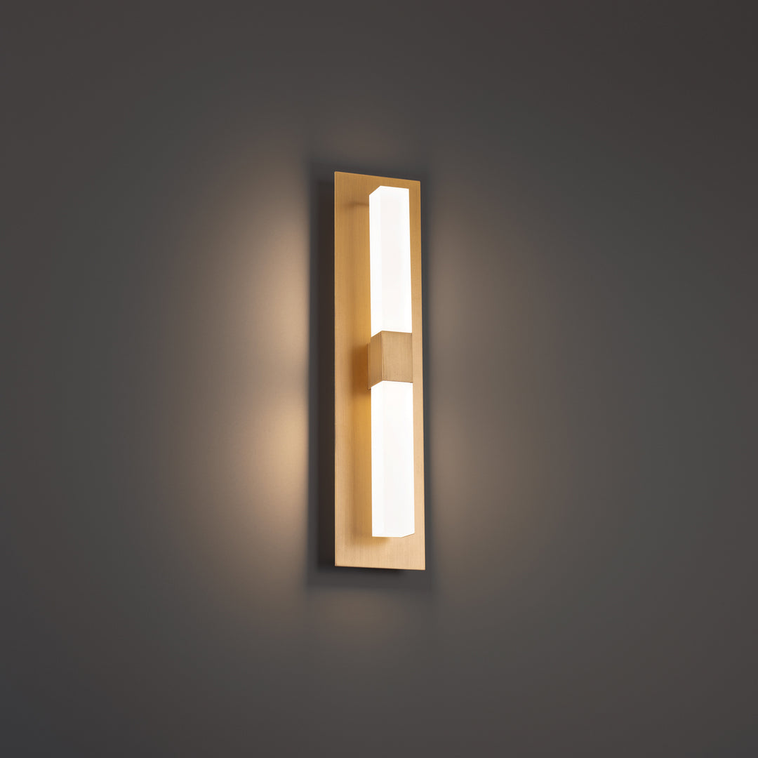 WAC Camelot WS-61216-AB Wall Sconce Light - Aged Brass
