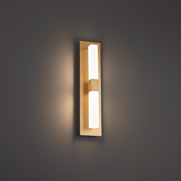 WAC Camelot WS-61216-AB Wall Sconce Light - Aged Brass
