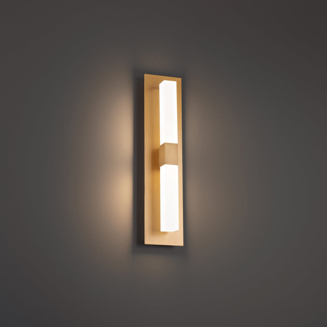 WAC Camelot WS-61216-AB Wall Sconce Light - Aged Brass