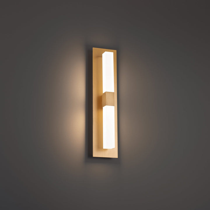 WAC Camelot WS-61216-AB Wall Sconce Light - Aged Brass