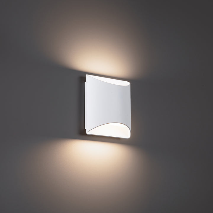 WAC Duet WS-55206-30-WT Wall Sconce Light - White