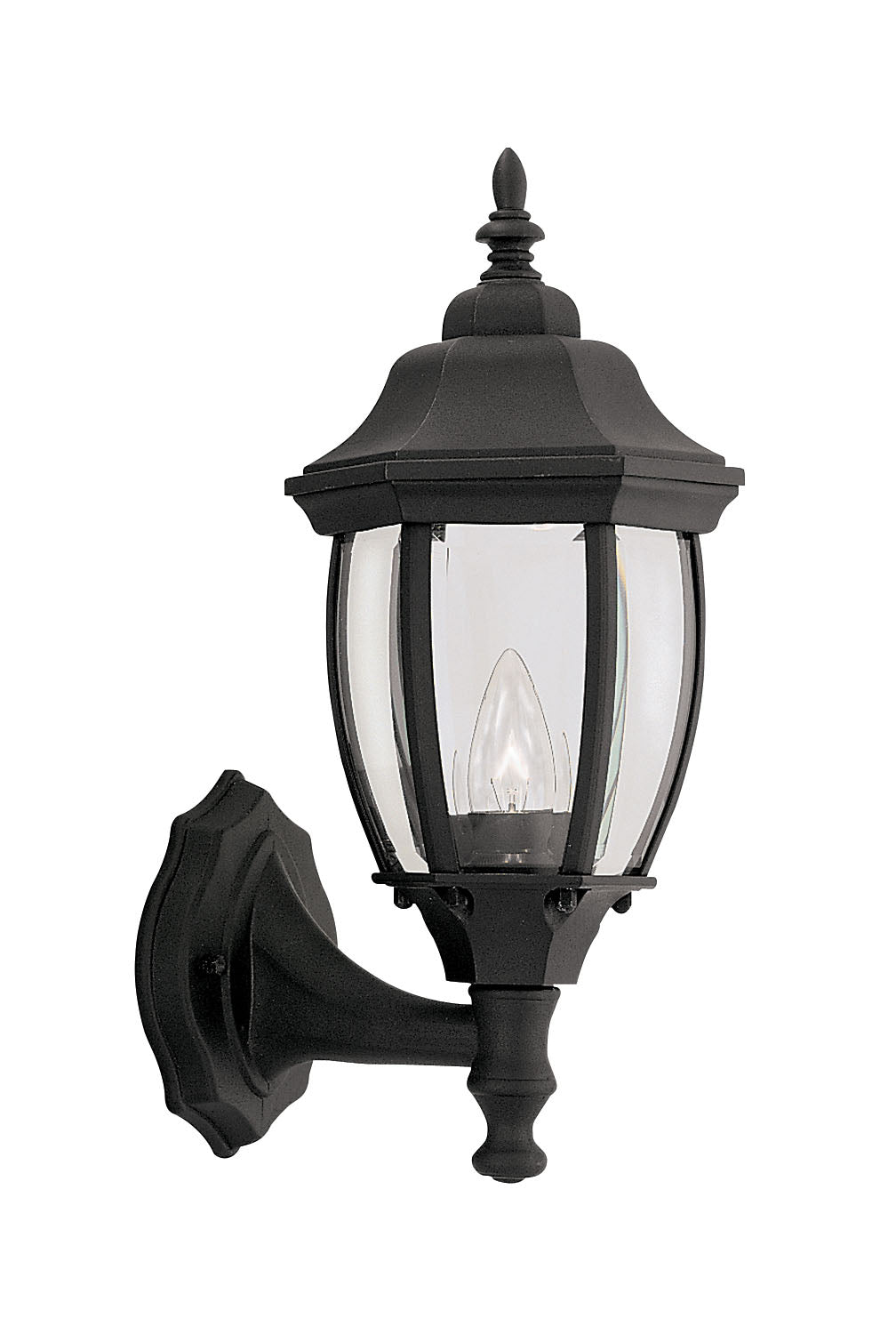 Designers Fountain 2420-BK Tiverton One Light Wall Lantern Outdoor Black