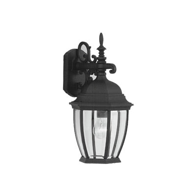 Designers Fountain 2431-BK Tiverton One Light Wall Lantern Outdoor Black