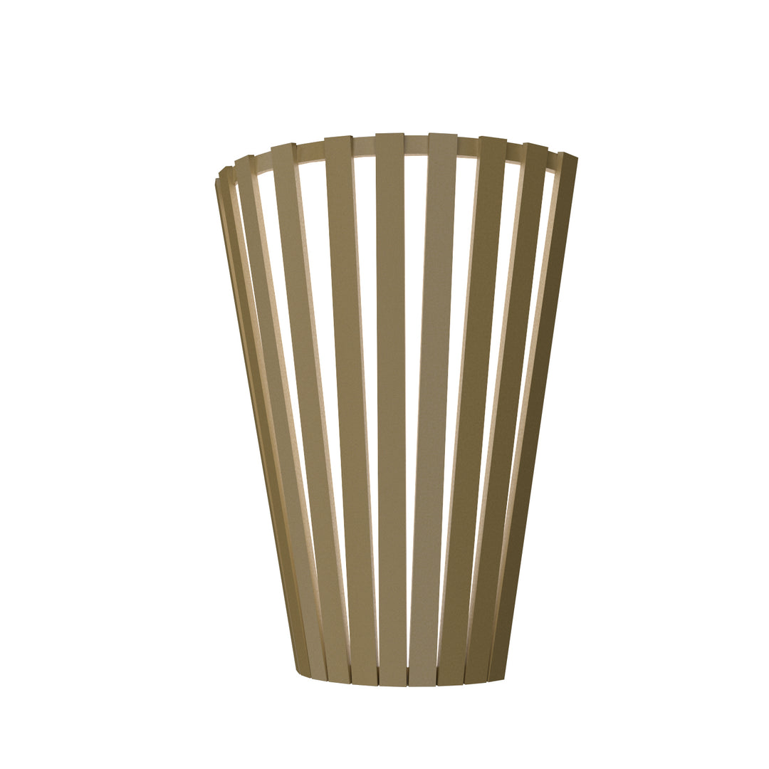 Accord Slatted 456.38 Wall Light - Pale Gold