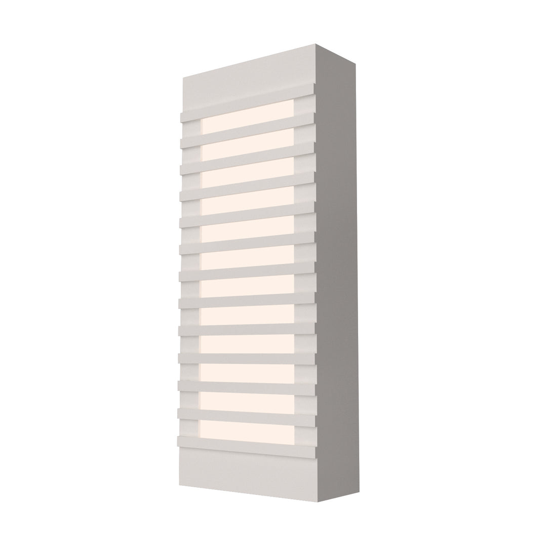 Accord Slatted 471.25 Wall Light - Iredesent White