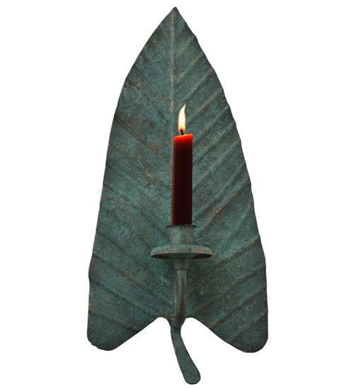 Meyda Tiffany Lighting 121493 Arum Leaf Wall Candle Holder Home Decor Verde