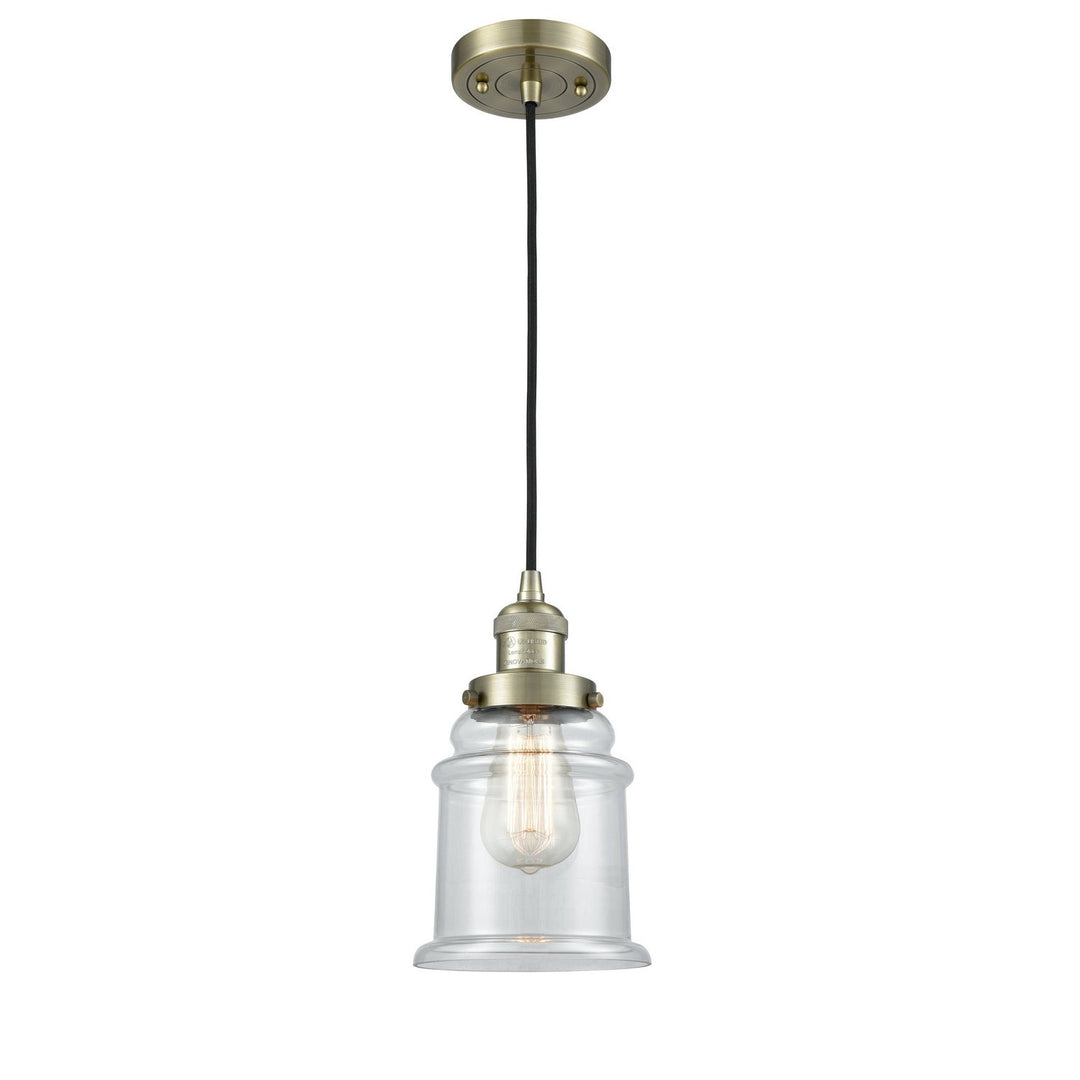 Innovations Franklin Restoration 201C-AB-G182-LED Pendant Light - Antique Brass