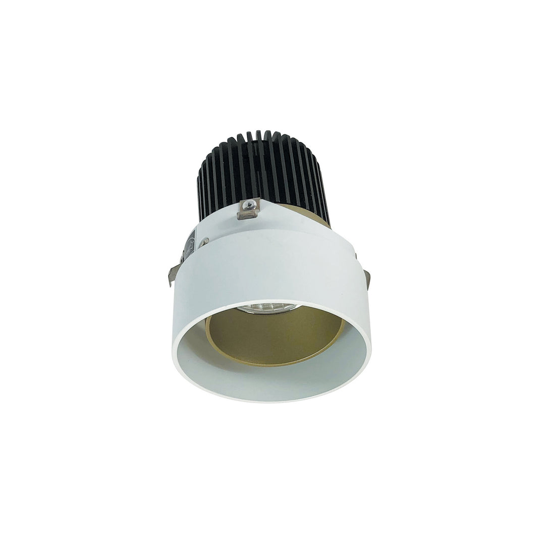 Nora Lighting NIO-2RTLA50XCHMPW/10   Recessed Light Champagne Haze Adjustable / Matte Powder White