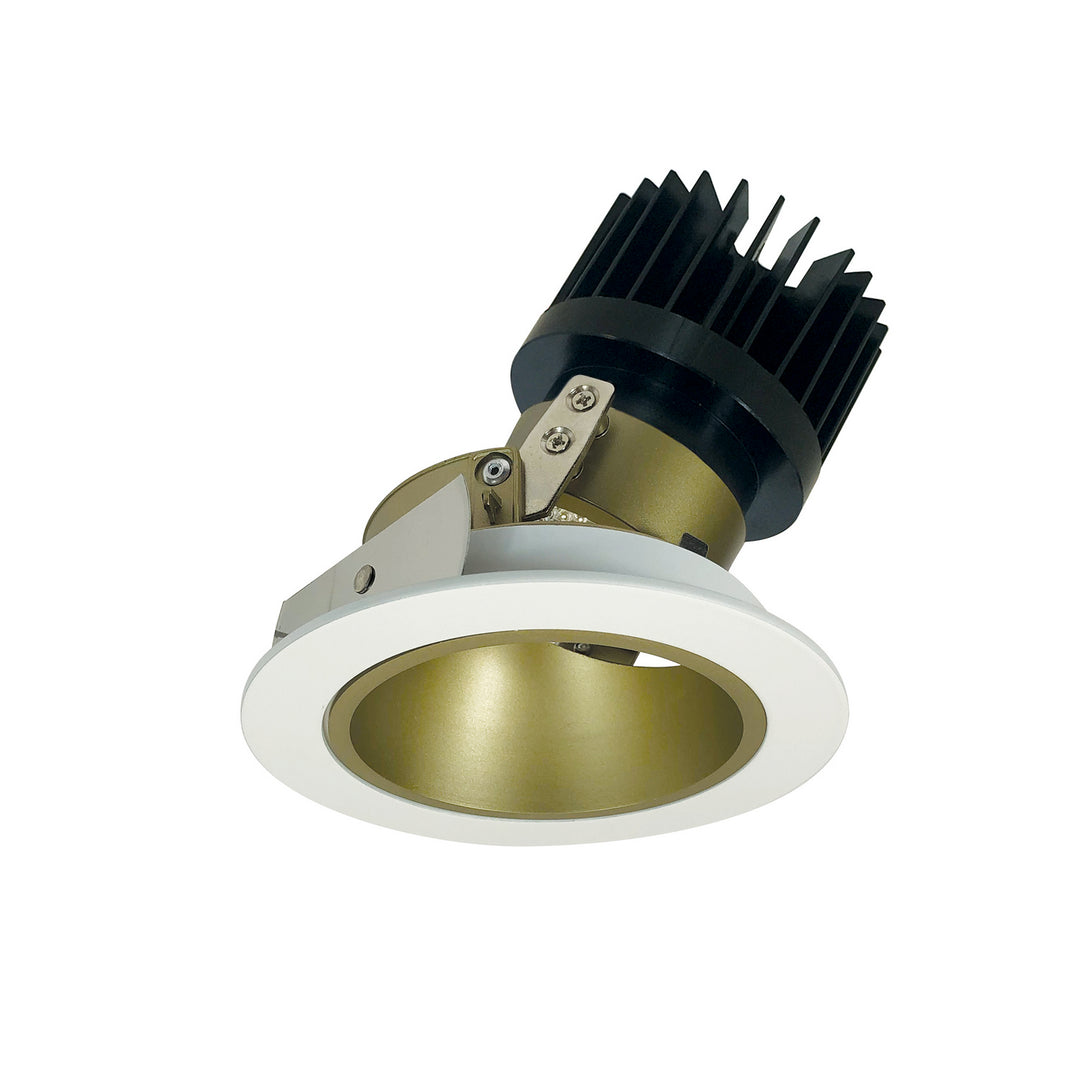 Nora Lighting NIO-4RD27XCHMPW/HL   Recessed Light Champagne Haze / Matte Powder White