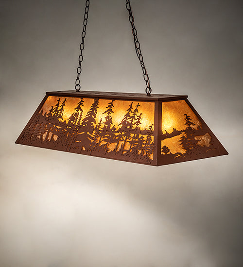 Meyda Tiffany Tall Pines 121583 Pendant Light - Rust