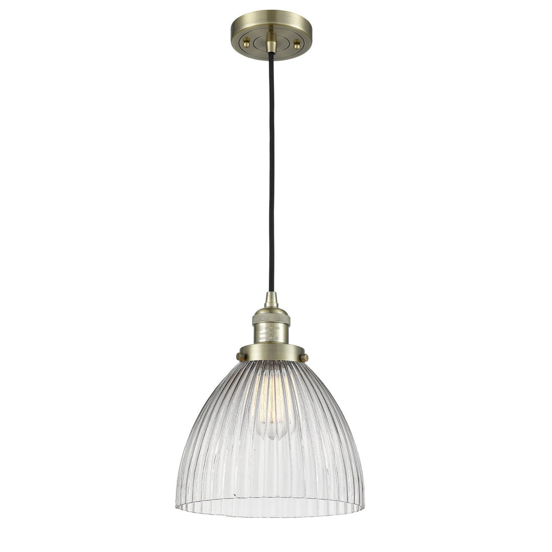 Innovations Franklin Restoration 201C-AB-G222-LED Pendant Light - Antique Brass