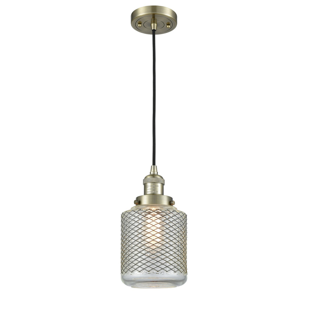 Innovations Franklin Restoration 201C-AB-G262 Pendant Light - Antique Brass