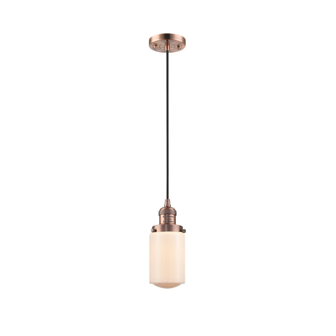 Innovations Franklin Restoration 201C-AC-G311 Pendant Light - Antique Copper