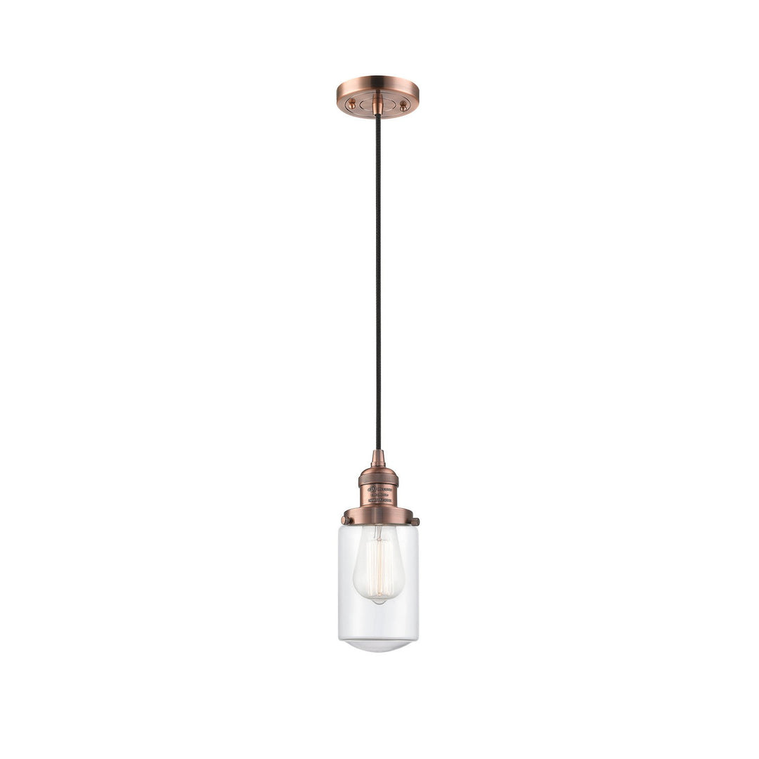 Innovations Franklin Restoration 201C-AC-G312 Pendant Light - Antique Copper