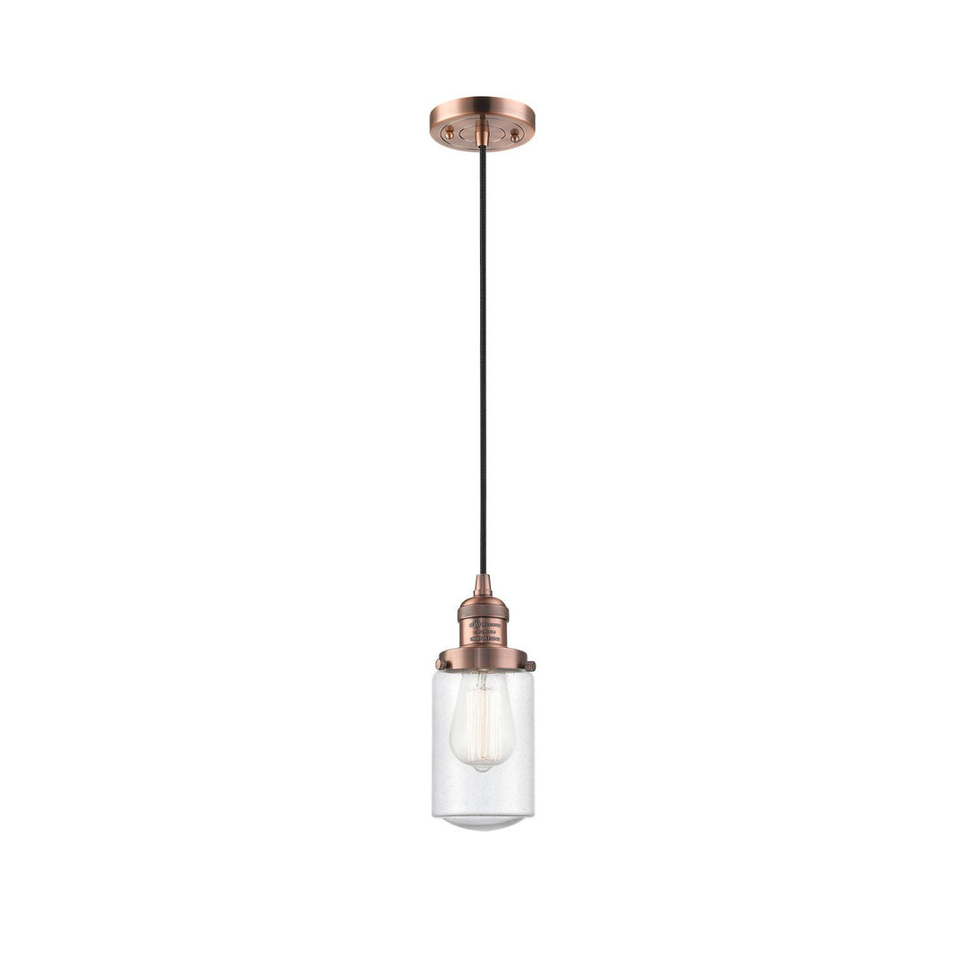 Innovations Franklin Restoration 201C-AC-G314 Pendant Light - Antique Copper