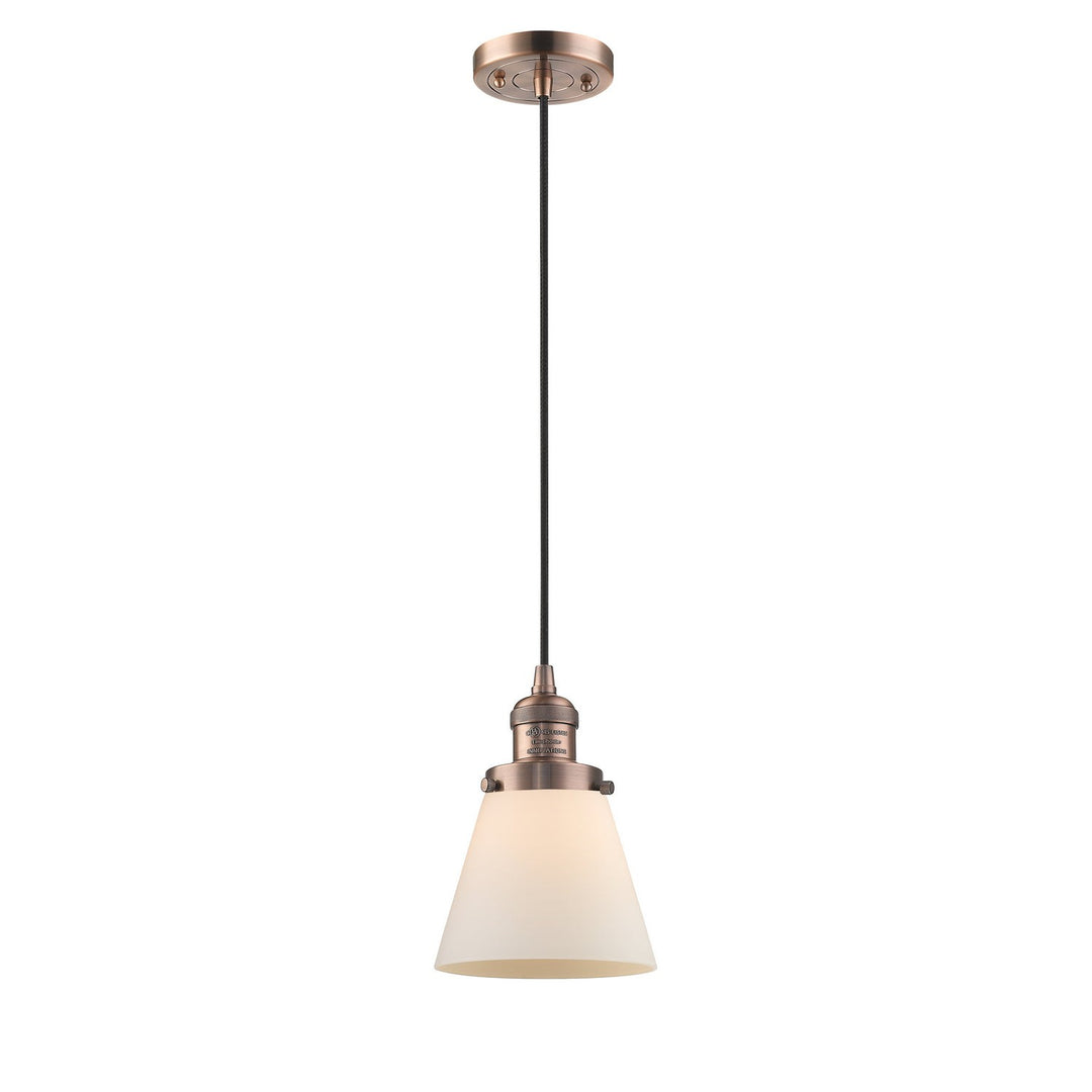 Innovations Franklin Restoration 201C-AC-G61-LED Pendant Light - Antique Copper