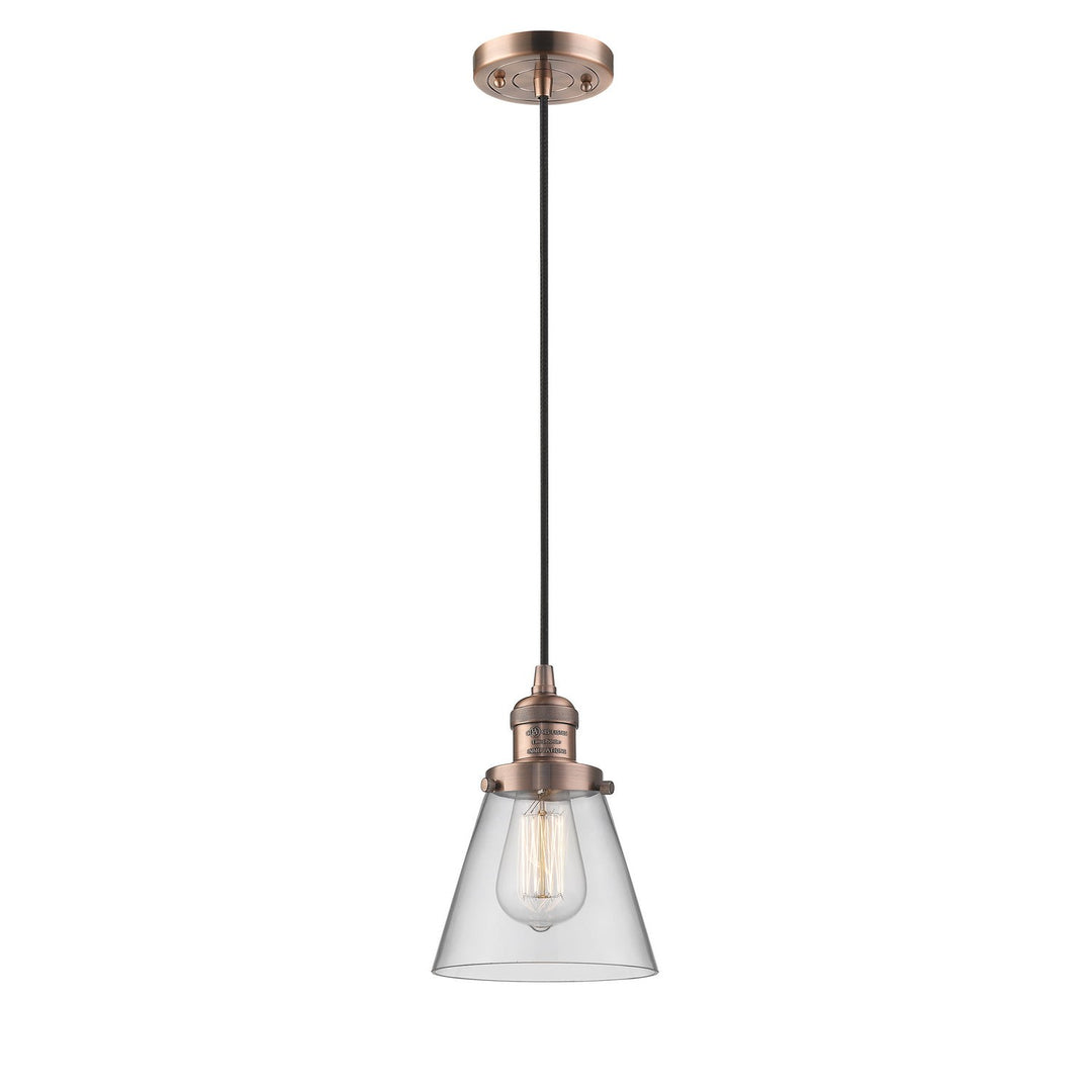 Innovations Franklin Restoration 201C-AC-G62-LED Pendant Light - Antique Copper