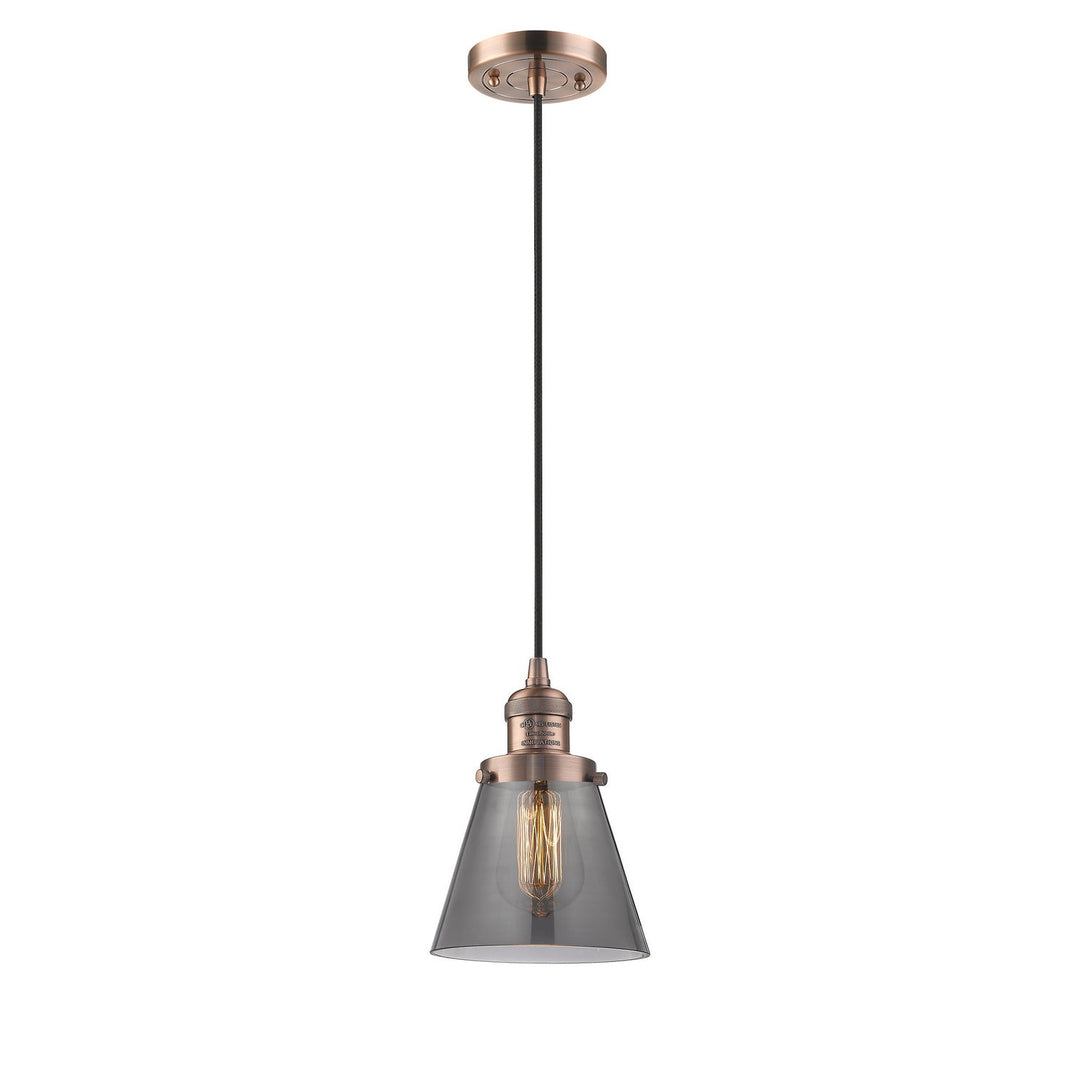 Innovations Franklin Restoration 201C-AC-G63-LED Pendant Light - Antique Copper