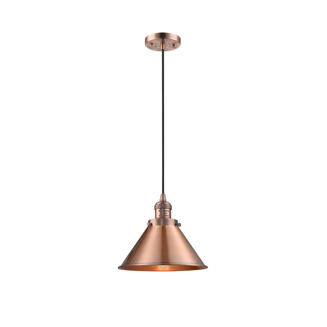 Innovations Franklin Restoration 201C-AC-M10-AC Pendant Light - Antique Copper