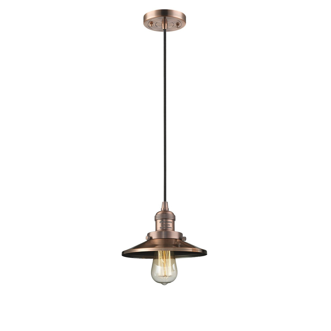 Innovations Franklin Restoration 201C-AC-M3-LED Pendant Light - Antique Copper