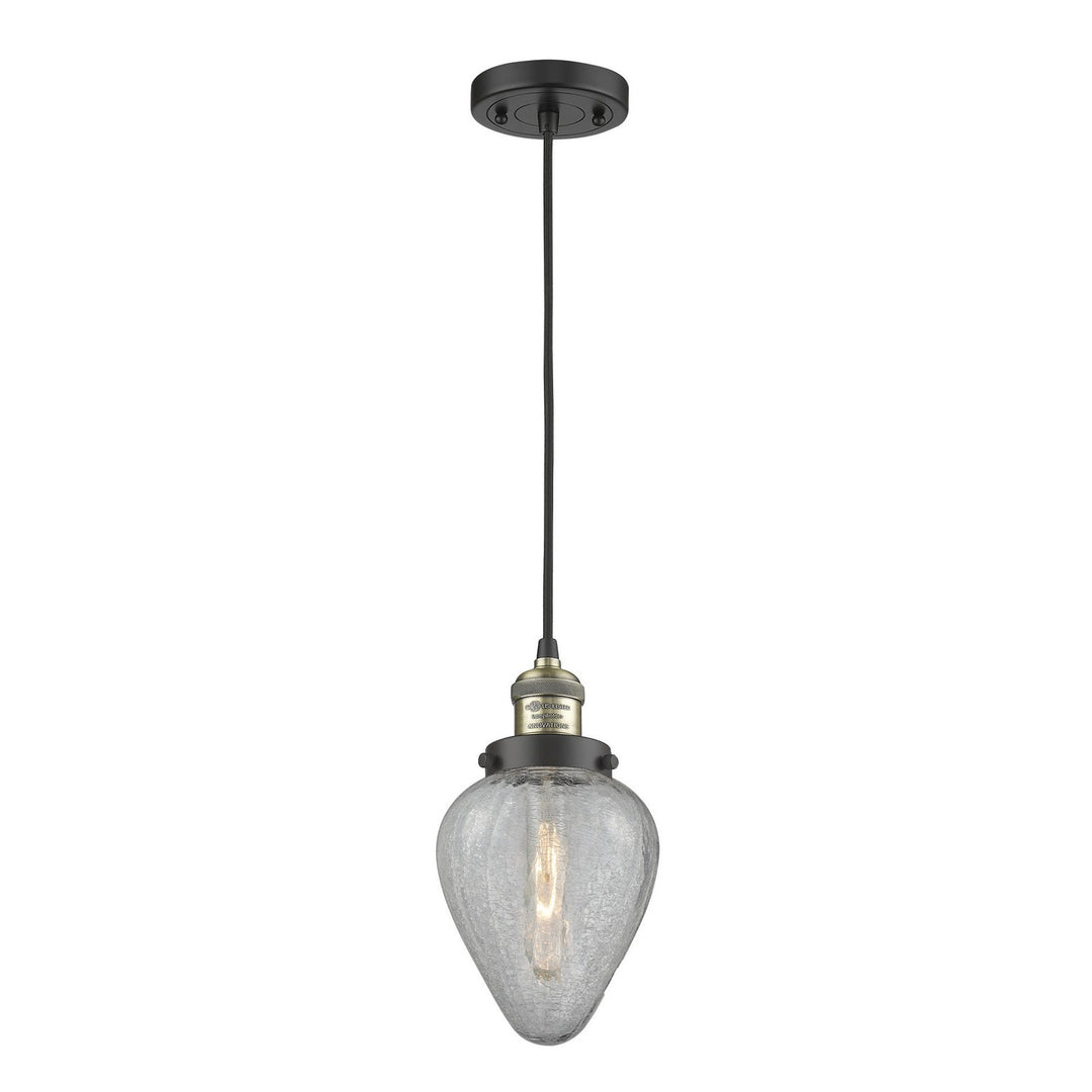 Innovations Franklin Restoration 201C-BAB-G165 Pendant Light - Black Antique Brass