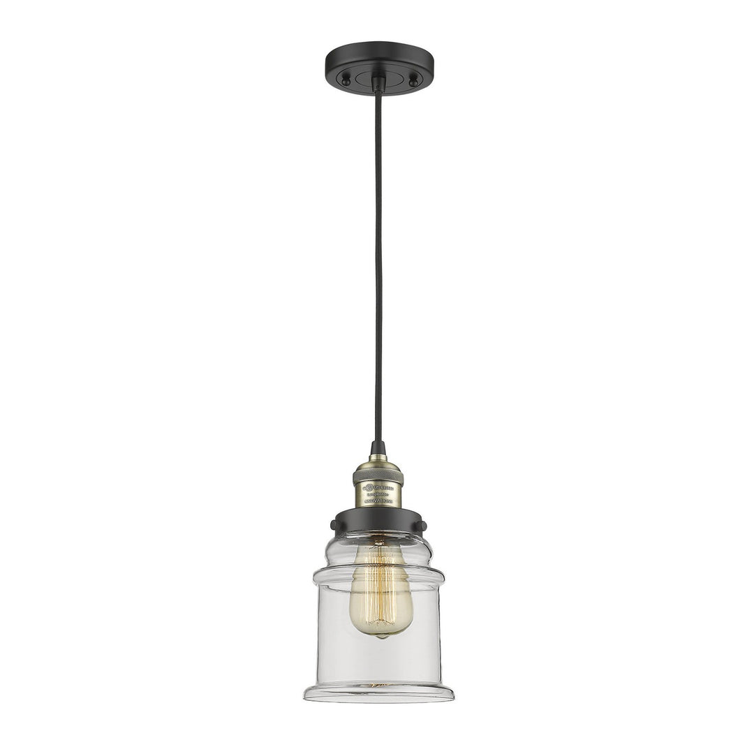 Innovations Franklin Restoration 201C-BAB-G182 Pendant Light - Black Antique Brass